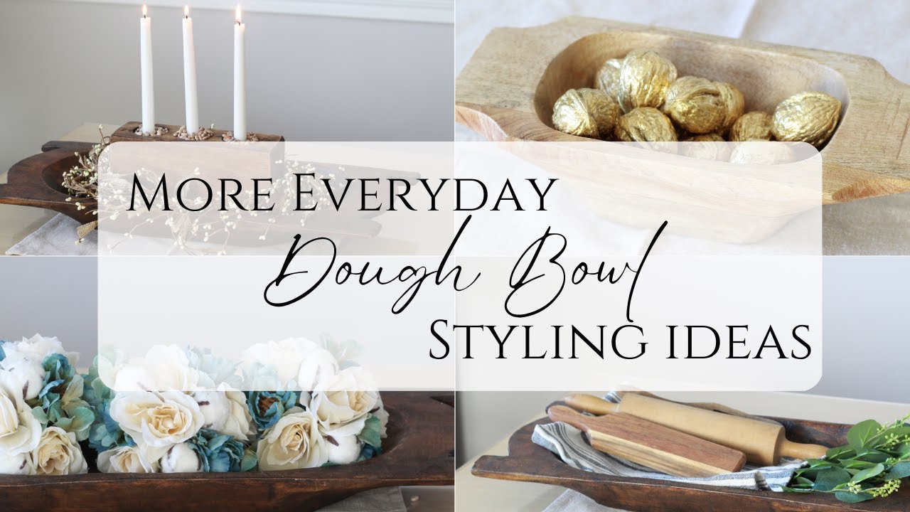 Simple and Fast Dough Bowl Ideas | Gold Leaf How-To @bluebirdhomeanddiy