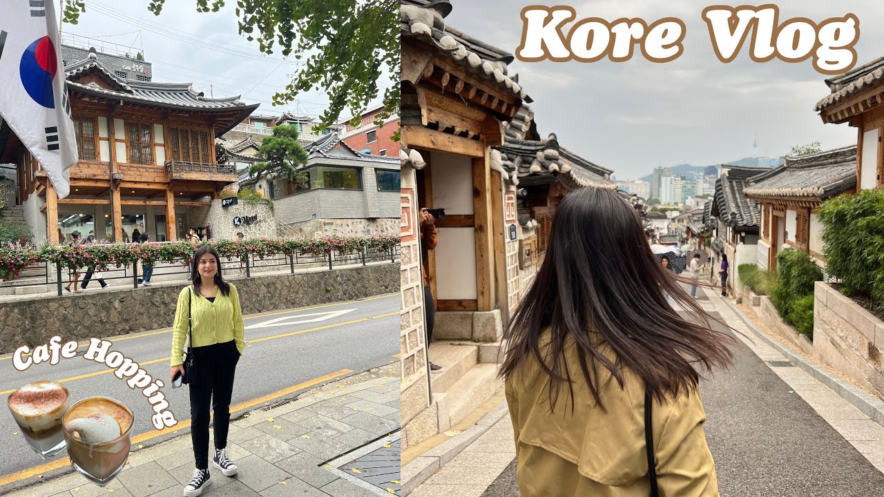 KORE VLOG 🇰🇷 | Koreli Arkadaşımla Bir Gün, Bukchon Hanok Village Gezisi, Yemek ve Cafe Hopping ☕⚰