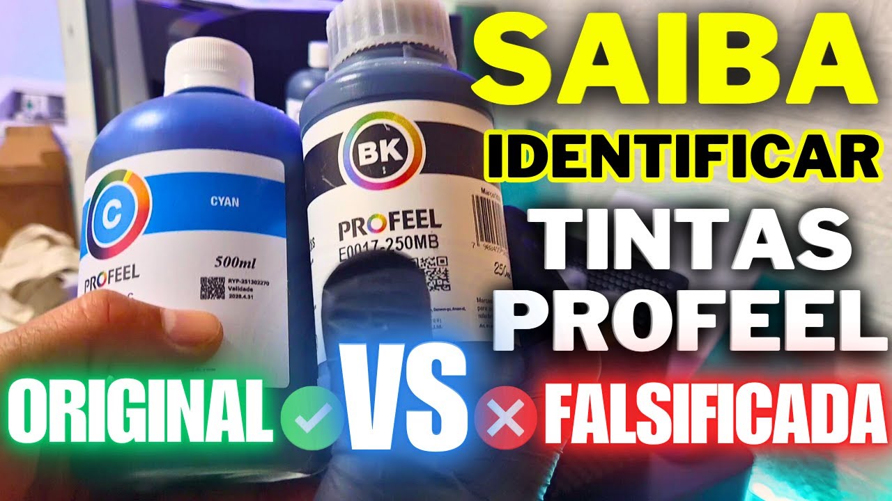 Como Identificar as Tintas Original VS falsificada da PROFEEL Para Impressoras