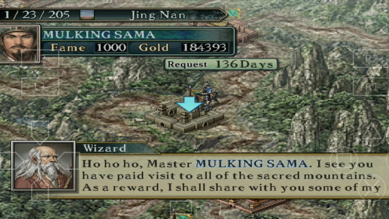 Mountain Pilgrimage Quest Game ROTK X PS2 Aether