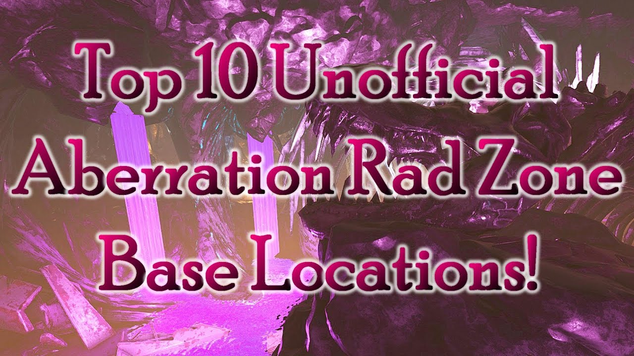 Top 10 Solo PvP Unofficial Aberration Rad Zone Base Locations (ARK Survival Evolved)