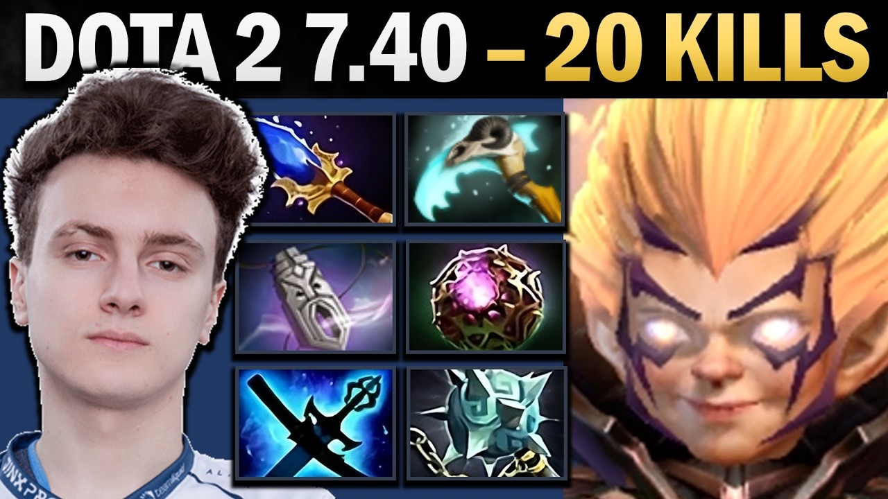 Invoker Pro Mid with 20 Kills and 1051 XPM - Dota Gameplay
