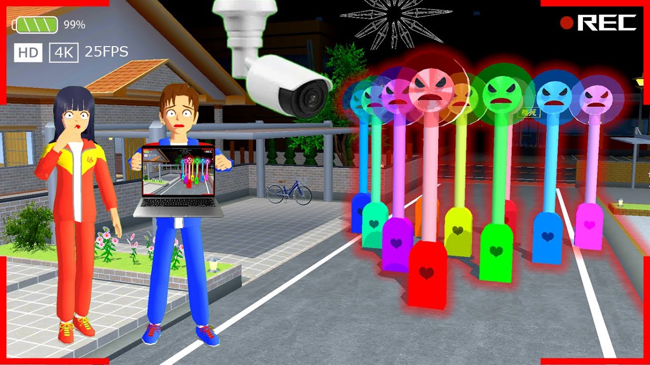 YUTA MIO TAKUT CCTV REKAM MONSTER LOLLIPOP MUSIK RAINBOW TERNYATA... 😱 SAKURA SCHOOL SIMULATOR