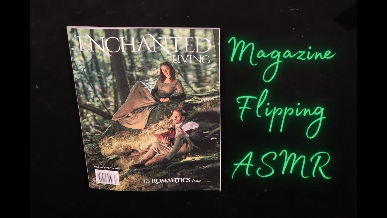ASMR | Enchanted Magazine Flip Through | Tracing, Tapping, Whispering