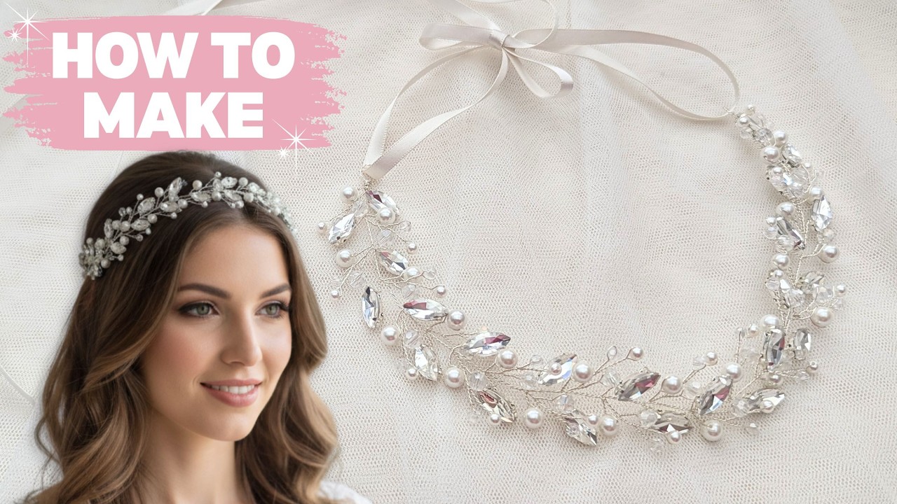 How I Make Bridal Hair Vines for Weddings | Learn Hair Accessory Making Skills