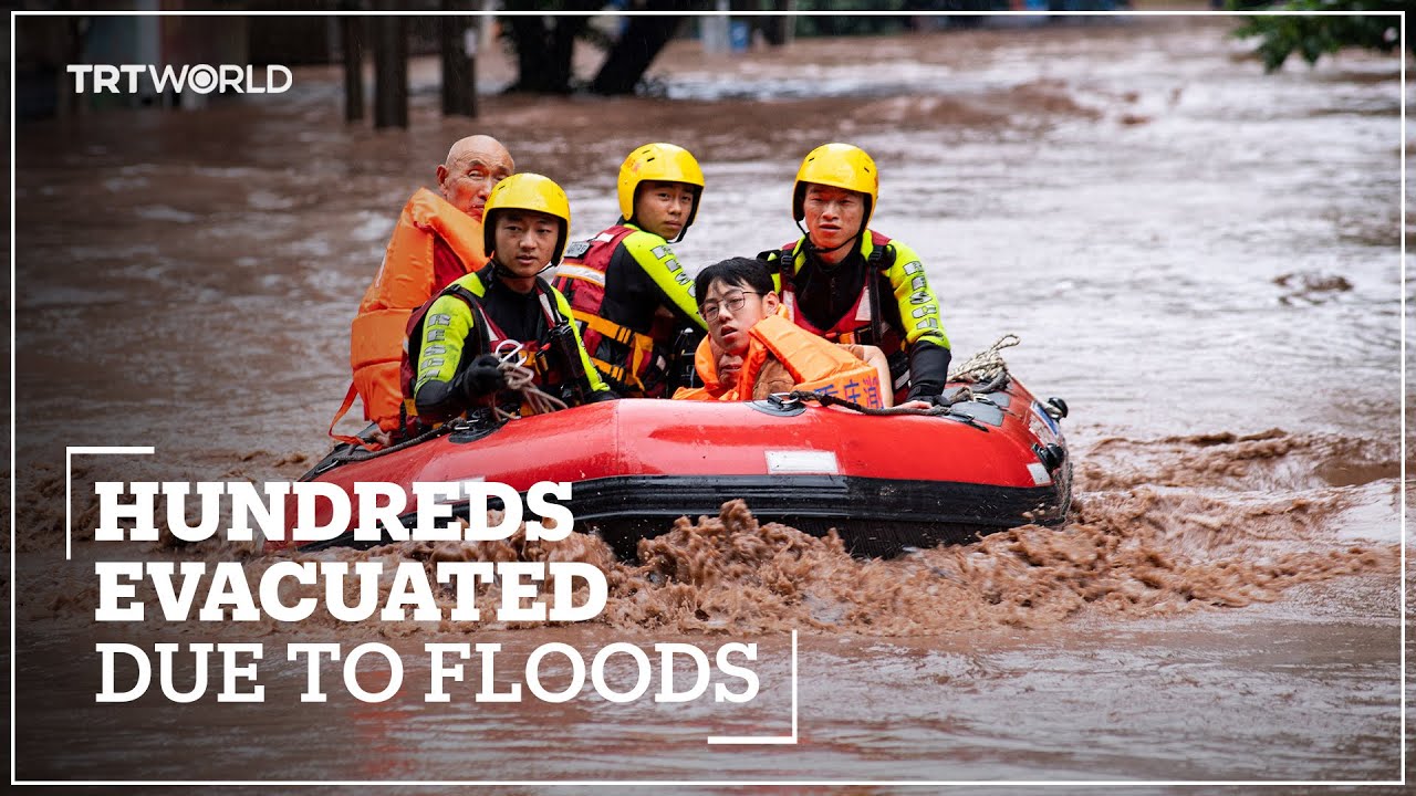 Torrential rain causes at least 500 to evacuate in China's Chongqing