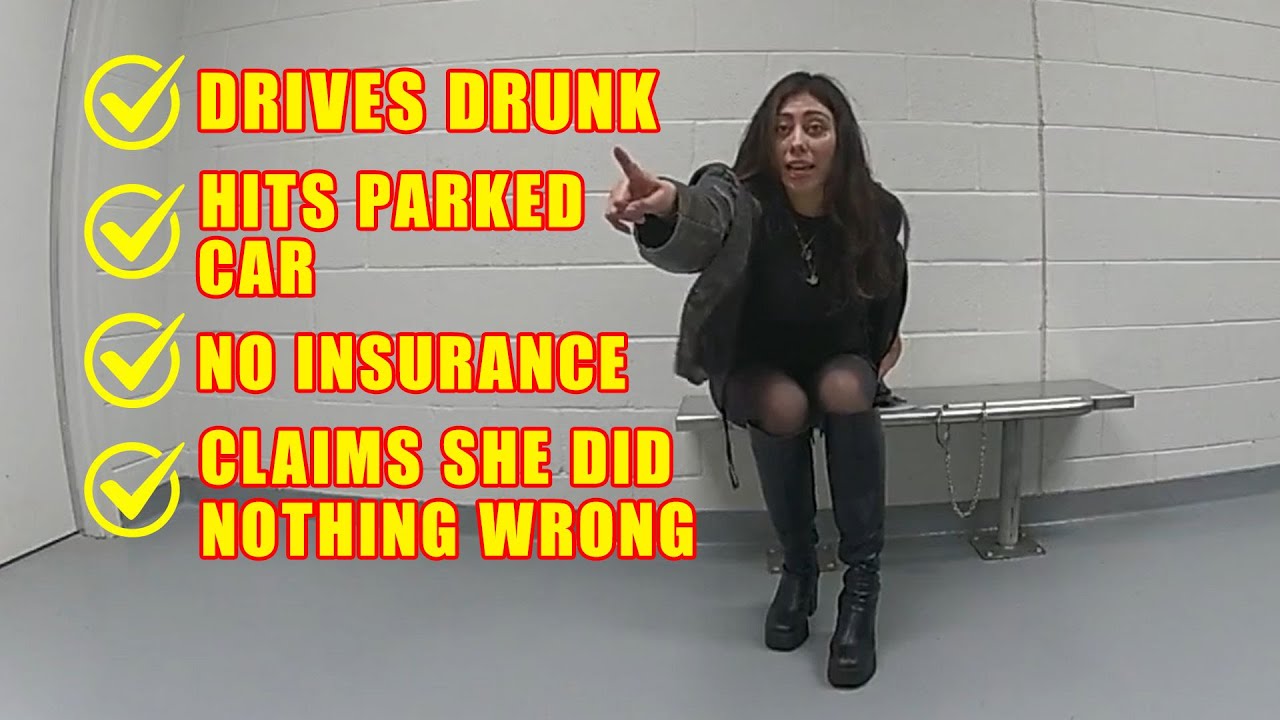 Drunk Woman Hits Parked Car, Drives Off, and Can't Understand Why She is Being Arrested