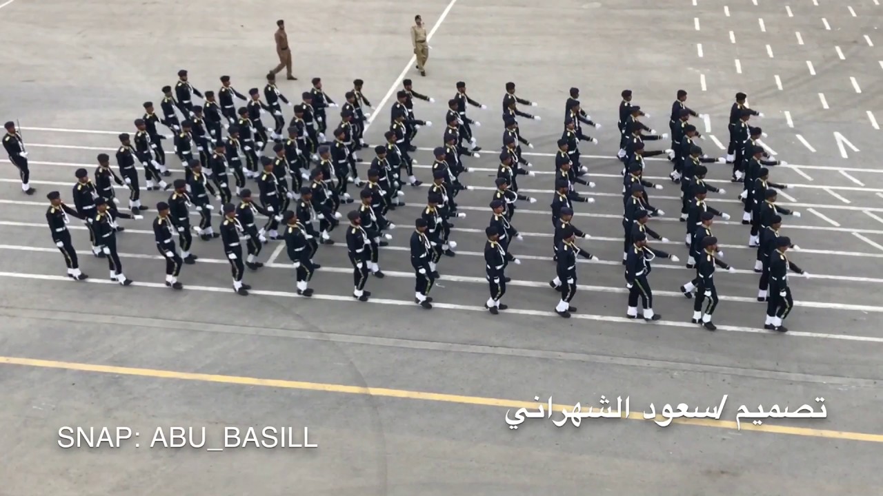 بروفات العرض العسكري لدورة 101 بمركز تدريب الدفاع المدني بالرياض