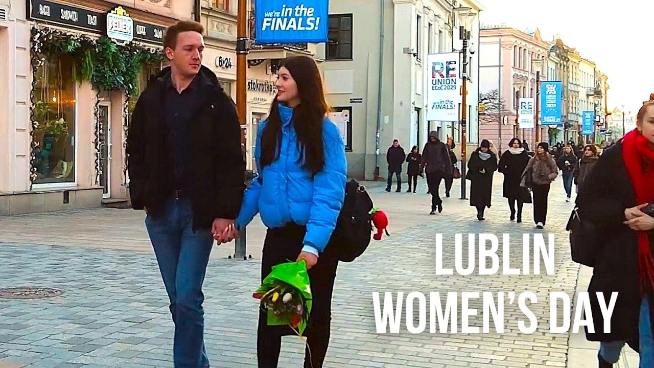 Walking in Lublin, Poland on Women's Day / Spacer w Lublinie, Polska