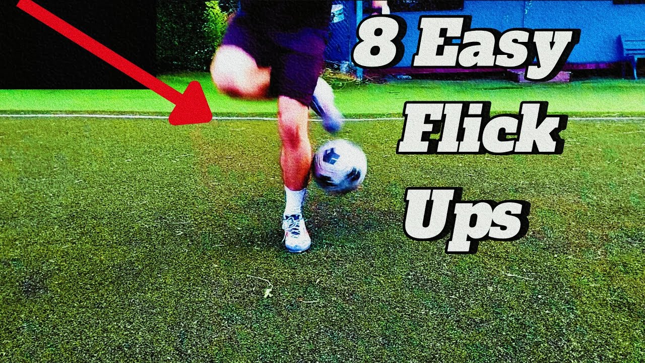 8 Easy Flick Ups with Tutorial.#footballskills #freestyle #skills #soccer #soccerskills