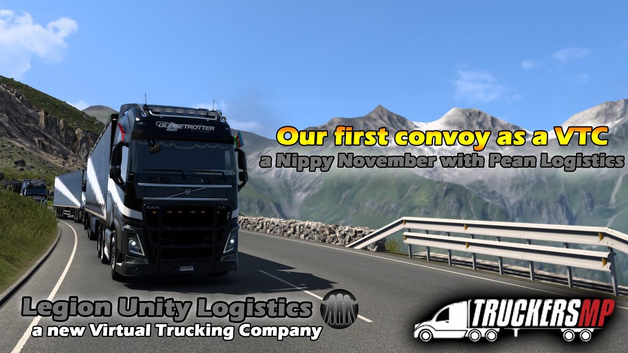 We created a Virtual Trucking Company! Legion Team's first convoy | ETS2 | TruckersMP