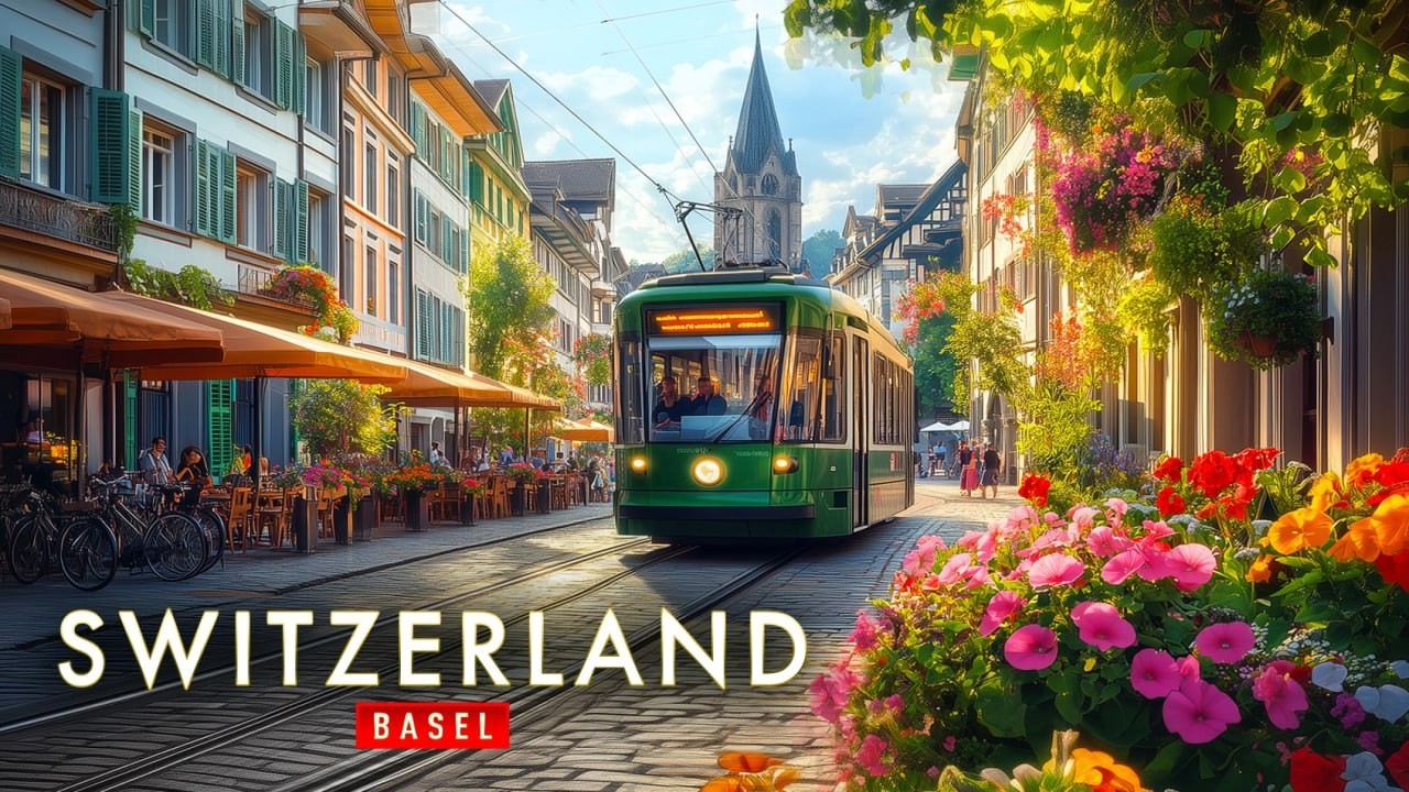Basel, Switzerland Walking Tour 4k | Stunning Streets, History & Architecture