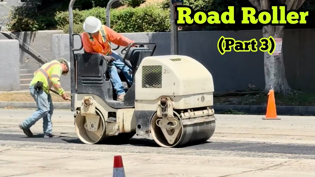 ROAD ROLLER in Action (Part 3/3) ~ Water Main Replacement Project