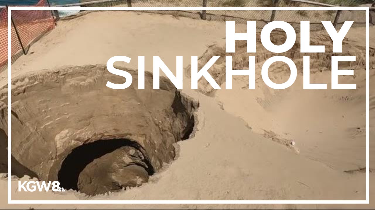 Another sinkhole opens at Cape Kiwanda on the Oregon coast
