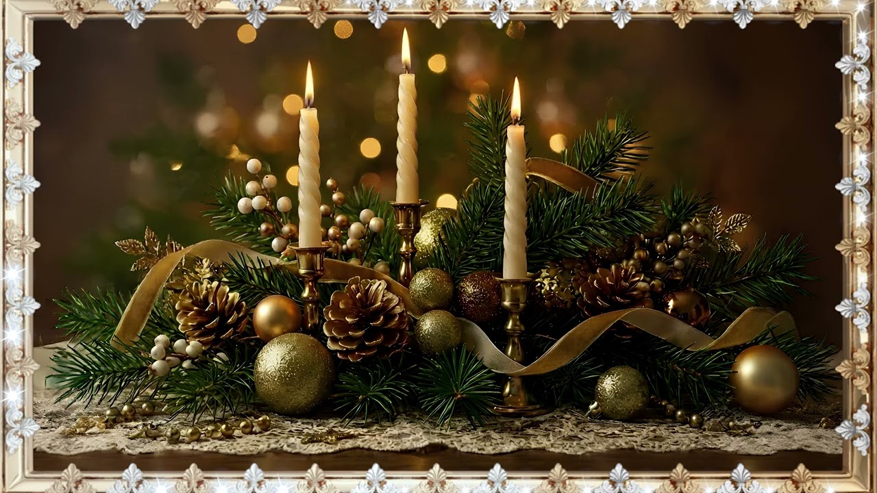 Candles of the New Year: A Winter Stillness | 4K Frame Art 🕯️❄️