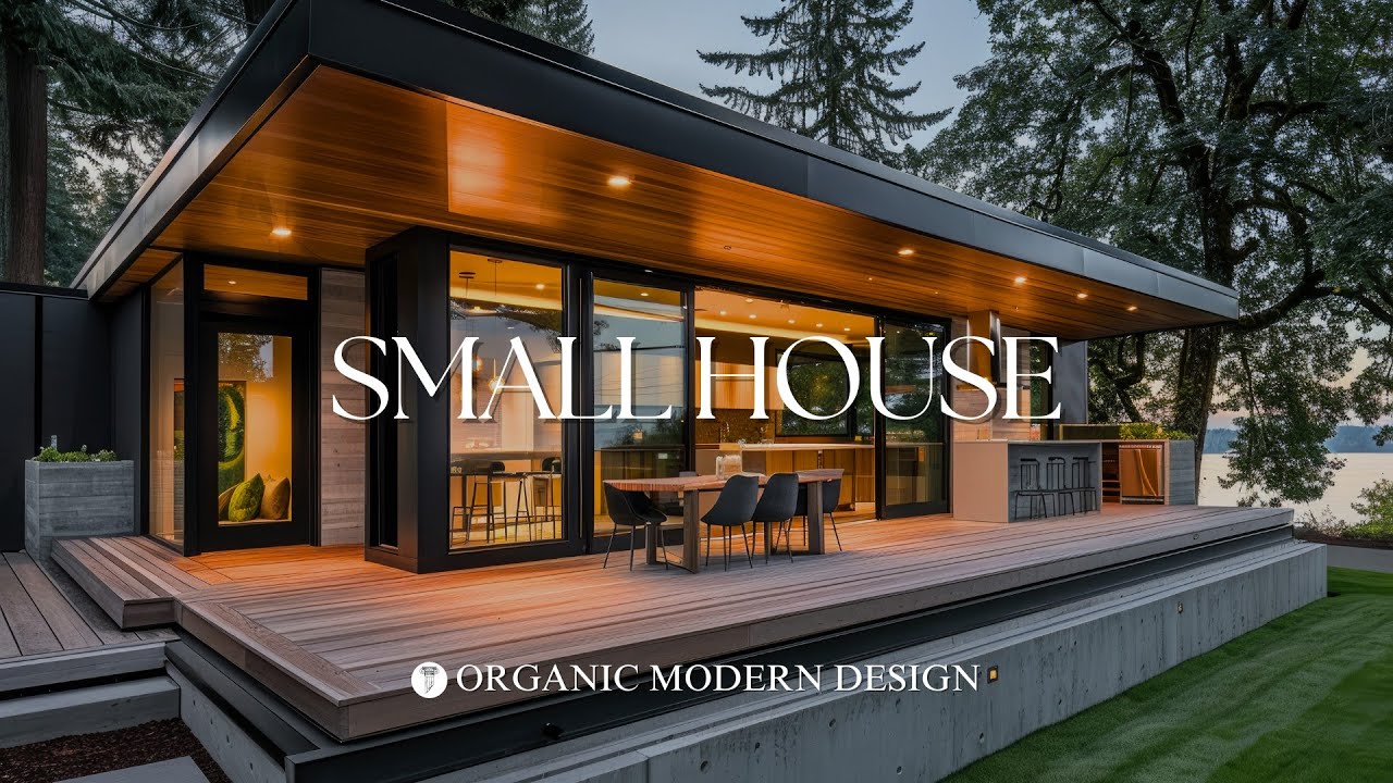 Modern Small House: Organic Modern Interior Design Tips for Contemporary Houses and Small Gardens