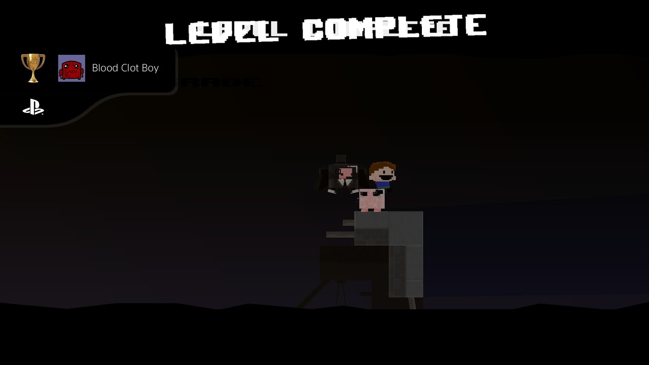 Super Meat Boy! - The Hospital - Dark World - No Death Run (Blood Clot Boy Trophy)