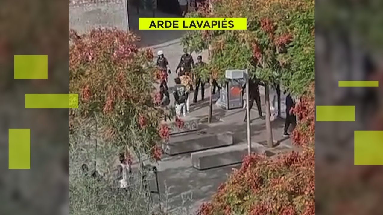 Tres detenidos, entre ellos dos menores, tras una pelea multitudinaria en Lavapiés
