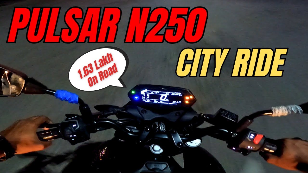 2025 Pulsar N250 City Ride Review  - Night Ride
