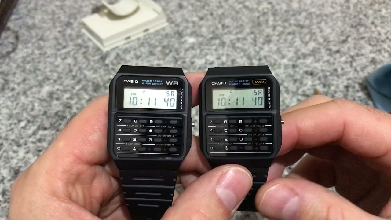 Casio CA-53W в 3 вариантах плюс CA-55