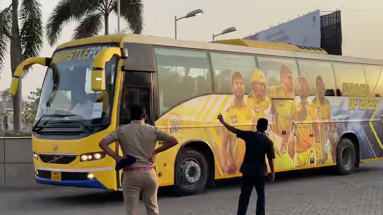 Chennai Super Kings Entry at MCA Stadium Pune