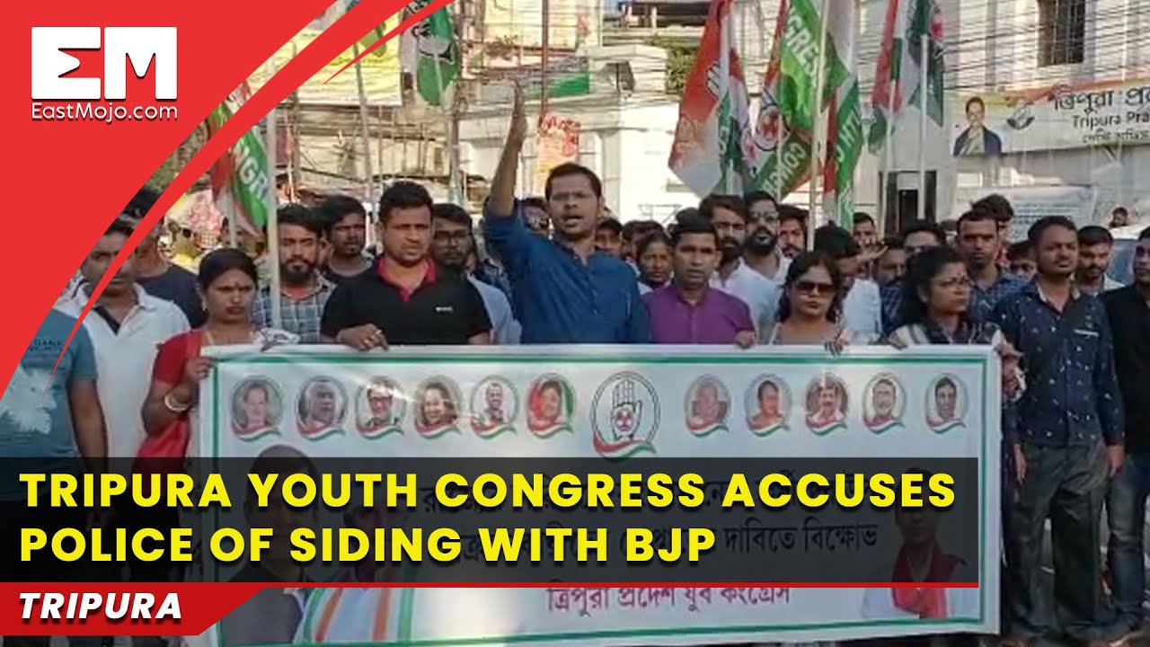 Tripura Youth Congress accuses police of siding with BJP