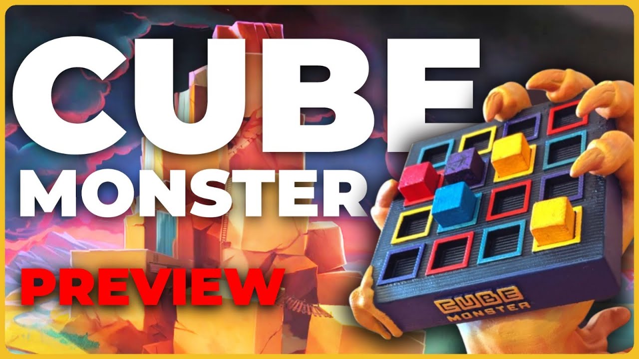 I shoved 21 large wooden cubes into my mouth . . . Cube Monster | Kickstarter Preview