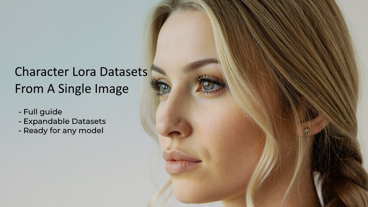 Lora Character Dataset from ONE Image  - Train Any Model, Expandable Datasets, Workflows Included