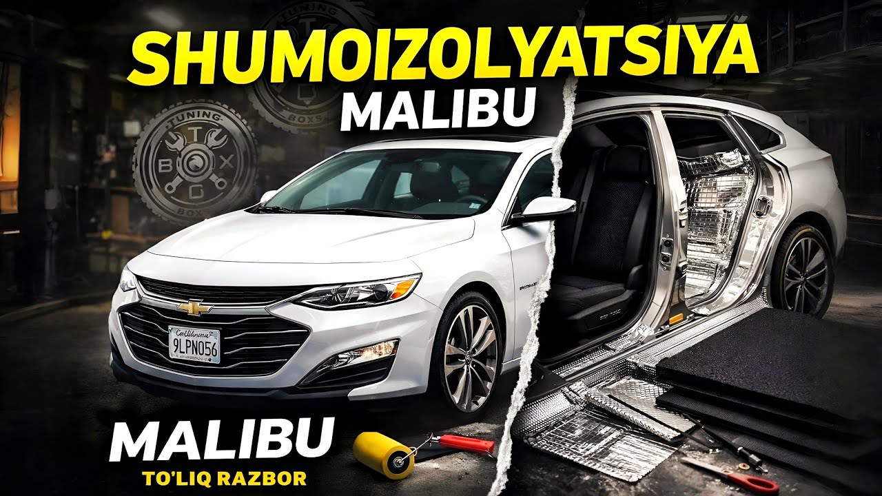 CHEVROLET MALIBU SHUMOIZOLYATSIYA 🔥 TO‘LIQ RAZBOR + NATIJA