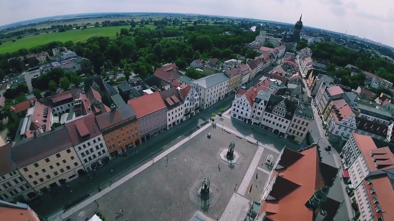 FPV flight over Lutherstadt Wittenberg. Germany 🇩🇪.  Mini long range fpv drone 