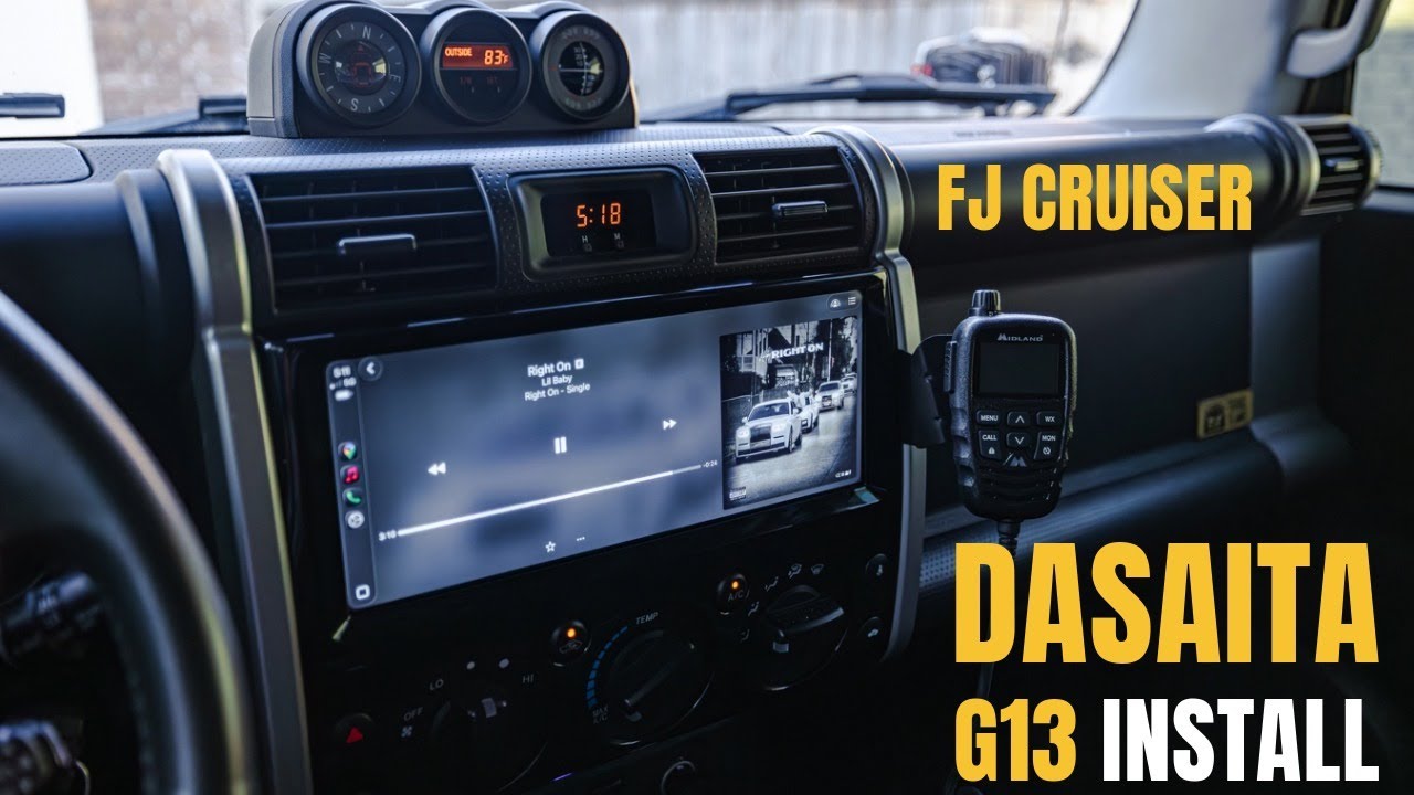 Dasaita G13 FJ Cruiser radio upgrade