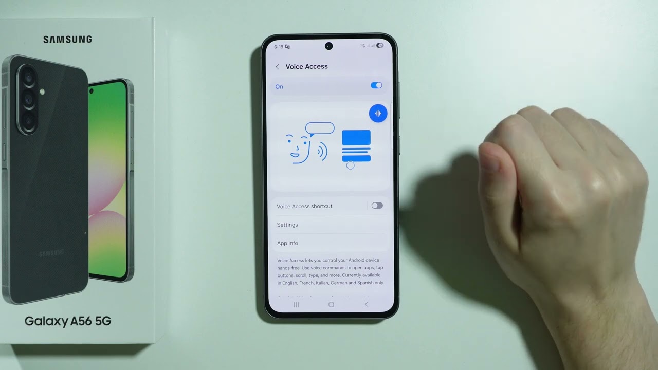 Samsung Galaxy A56 5G: как использовать голосовой доступ