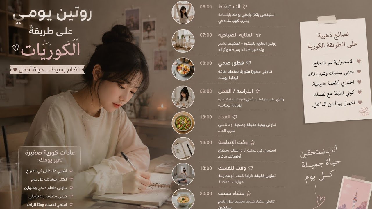 روتيني اليومي 😁⏰️