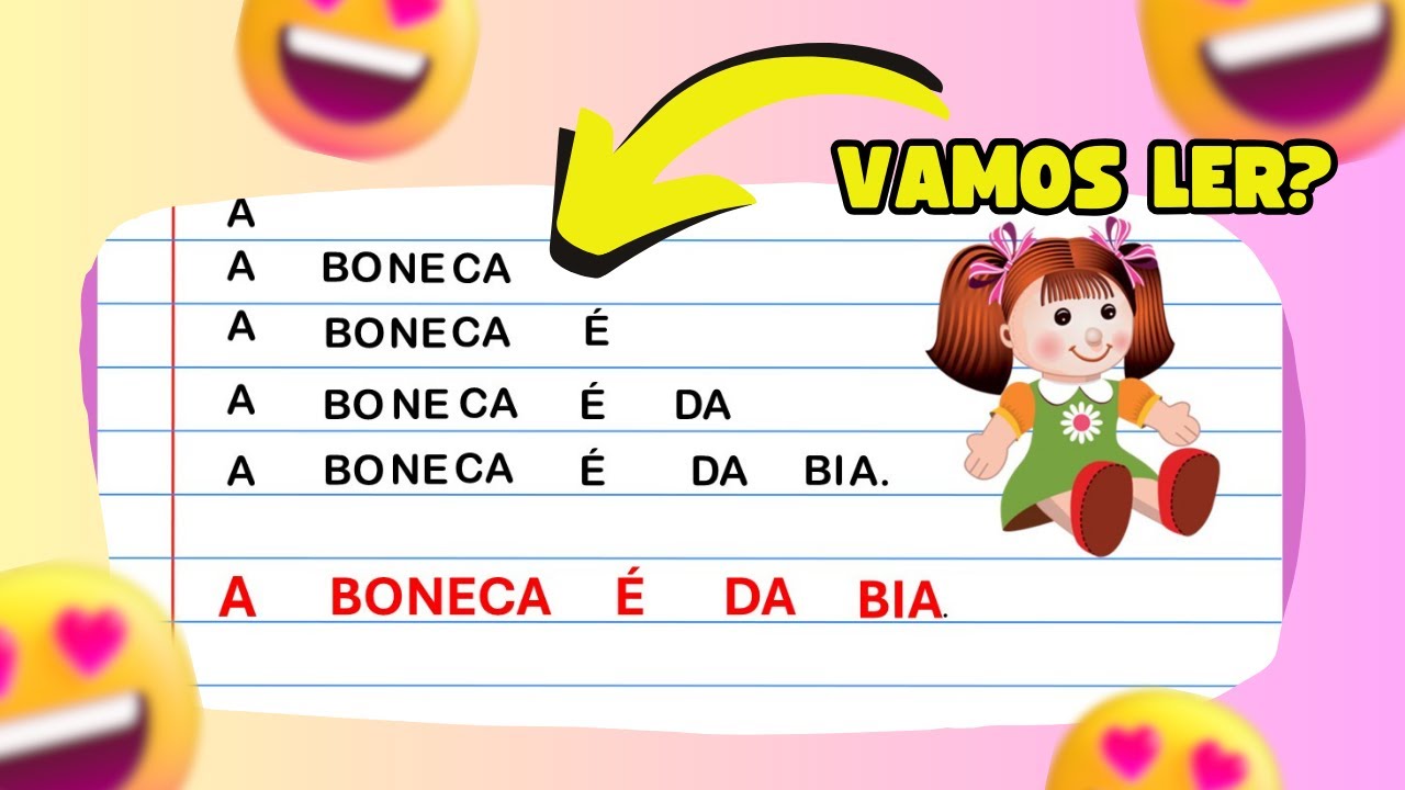 Leitura da letra  B/Como aprender a ler f&aacute;cil/Flu&ecirc;ncia leitora
