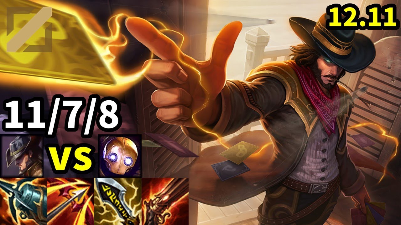 Twisted Fate Mid vs Blitzcrank - EUW Master | Patch 12.11