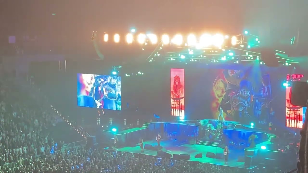 Iron Maiden playing “Wasted Years” live in Ft. Forth, TX 11/16/2024