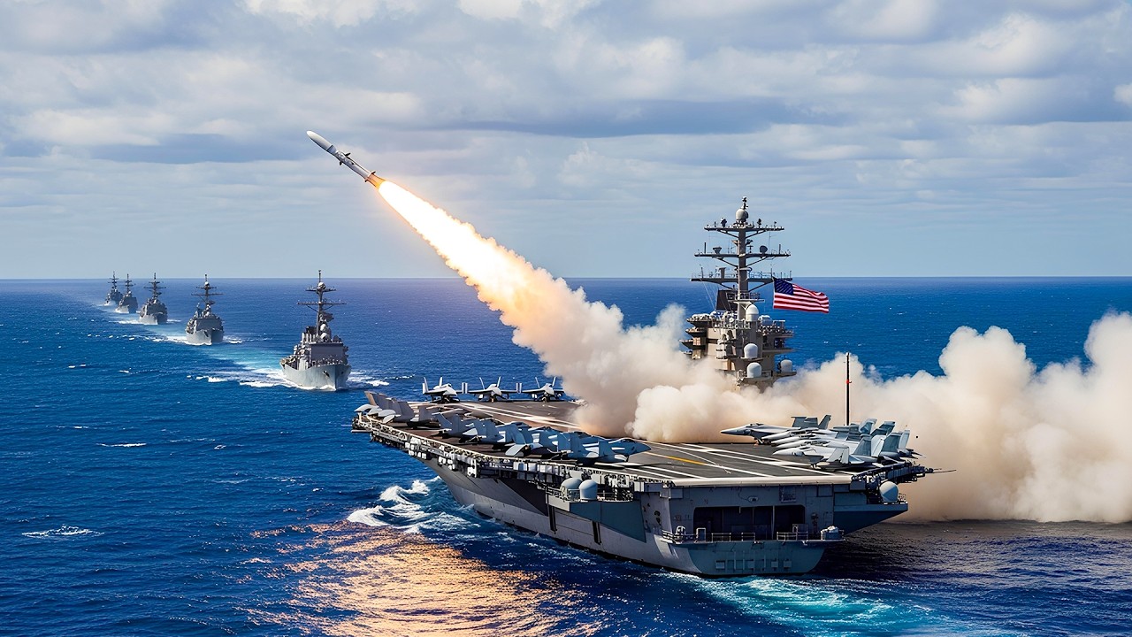 Iran on Edge! USS Gerald R  Ford on High Alert in Arabian Sea – What’s Happening?