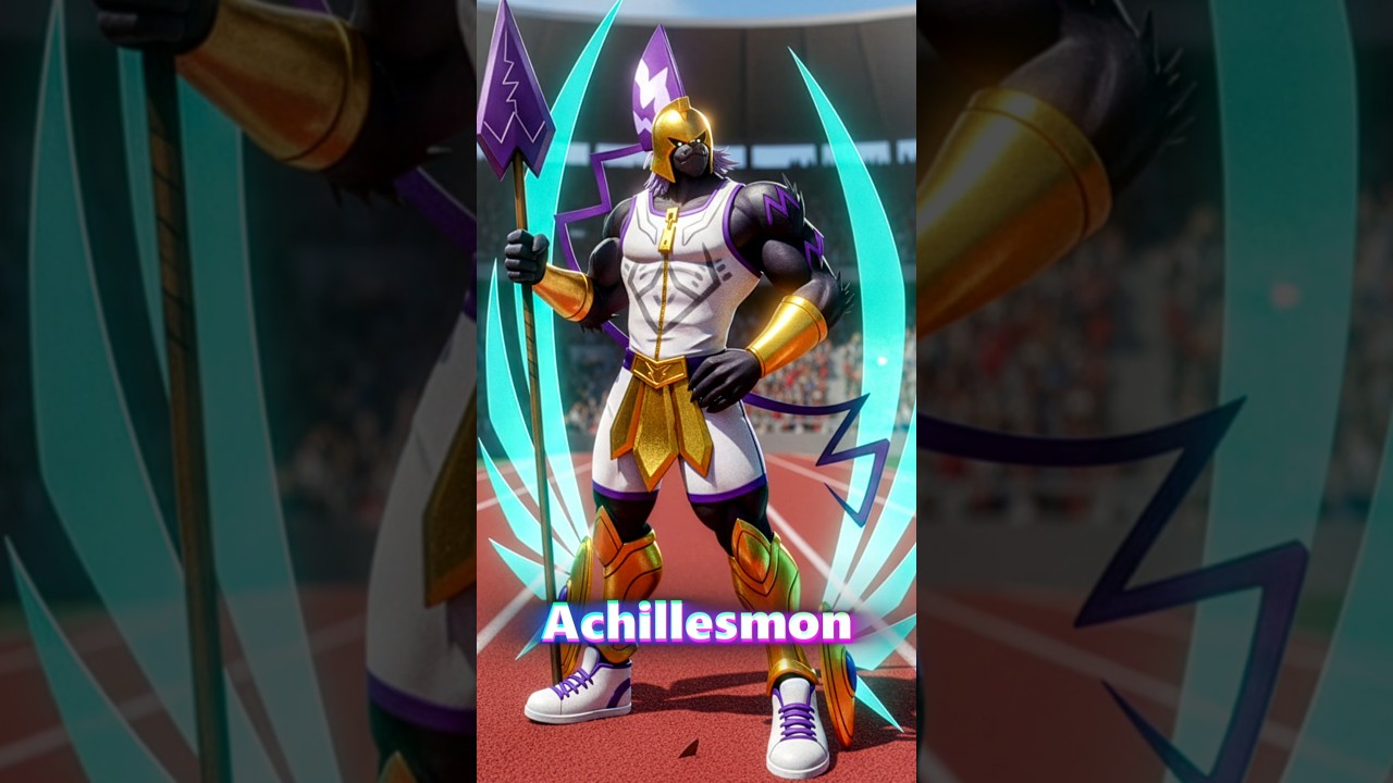 Pulsemon to Achillesmon Evolution #digimon #aiart #ai