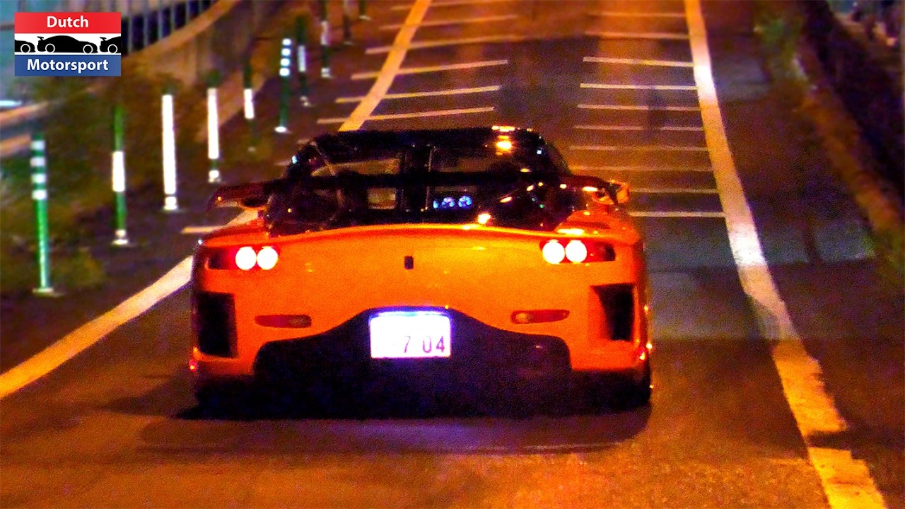 Tuned Cars leaving Japanese Car Meet! - Skyline GTR, Veilside RX7, M5, Chaser, GSF, Mustang GT,...