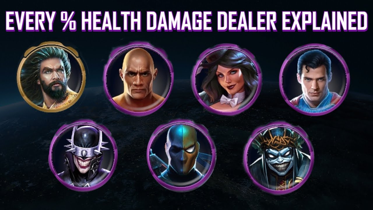 Every % Health Damage Dealer Explained | Injustice 2 Mobile