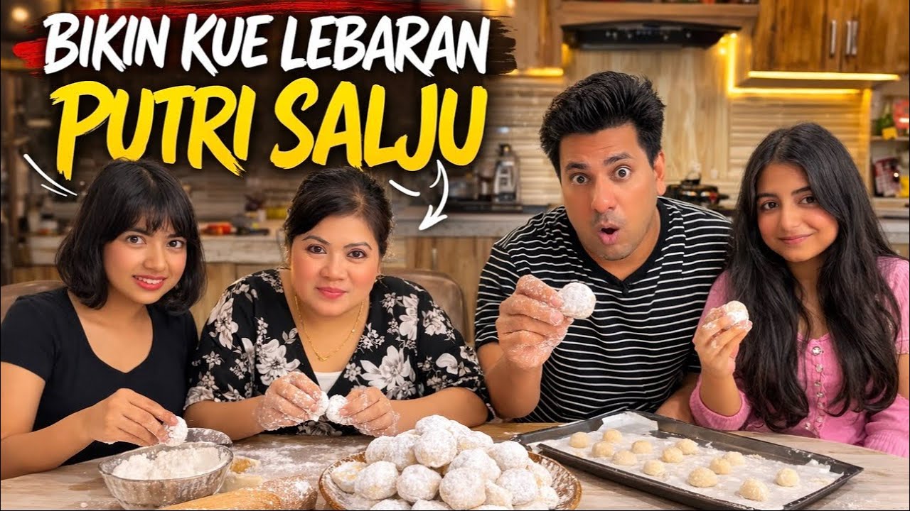 Bikin Kue Lebaran Putri Salju‼️Keluarga India Suka Kue Lebarannya‼️