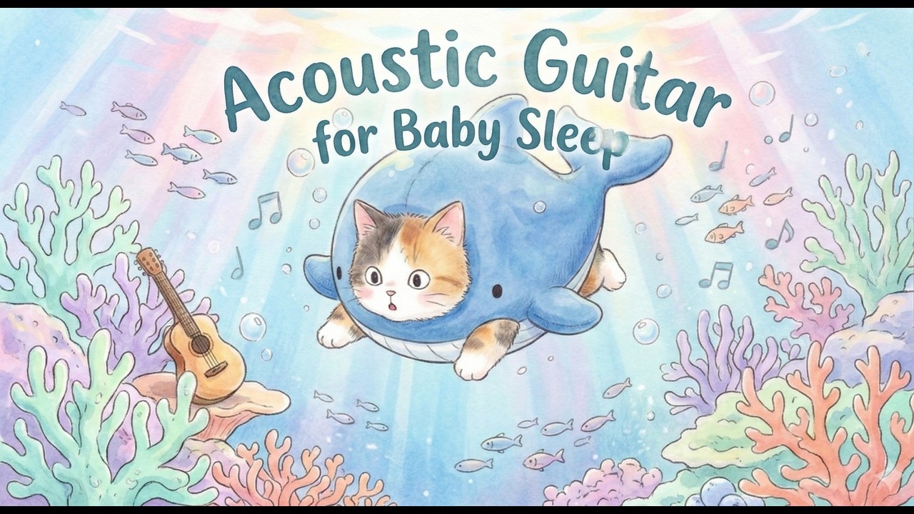 Underwater Dream Lullaby 🌊 Calming Acoustic Guitar for Baby Sleep | เพลงกล่อมเด็ก ดนตรีฟังสบาย