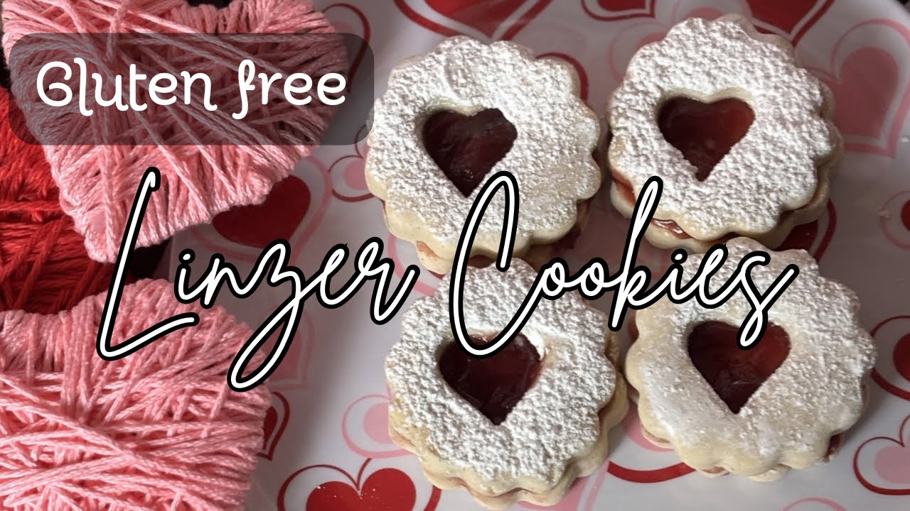 Gluten Free Linzer Cookies with Raspberry Jam | Easy Valentine’s Day Cookie Recipe | GF Baking