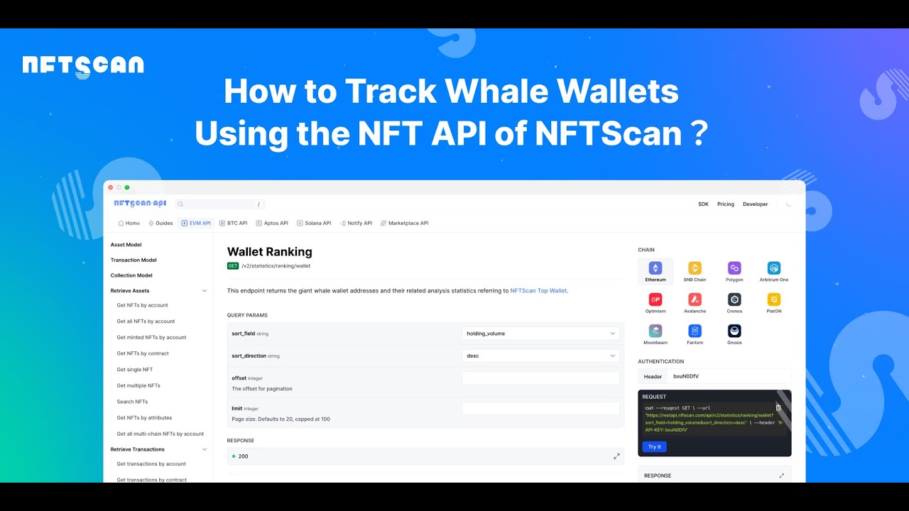 Monitor whale wallets using NFTScan's NFT API  #nft #api
