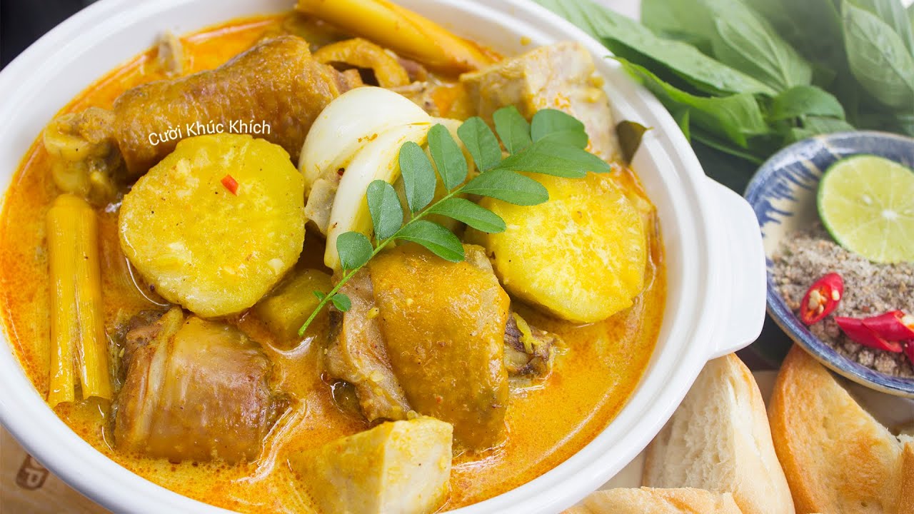 CÁCH NẤU CÀ RI GÀ NƯỚC CỐT DỪA NGON BÉO VÀ THẤM VỊ - CKK