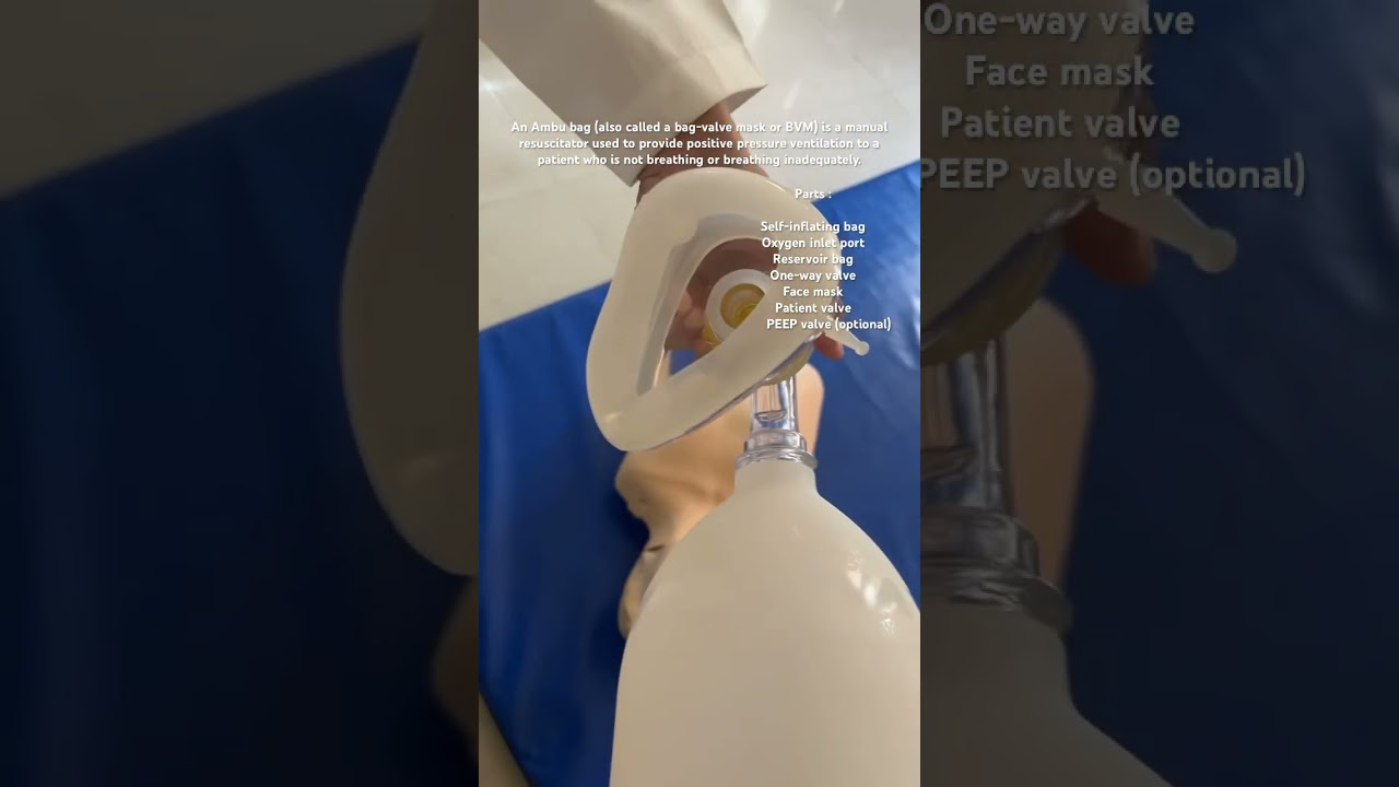 AMBU Bag : Artificial Manual Breathing Unit #medicosstuff #bclsinclair # cpr