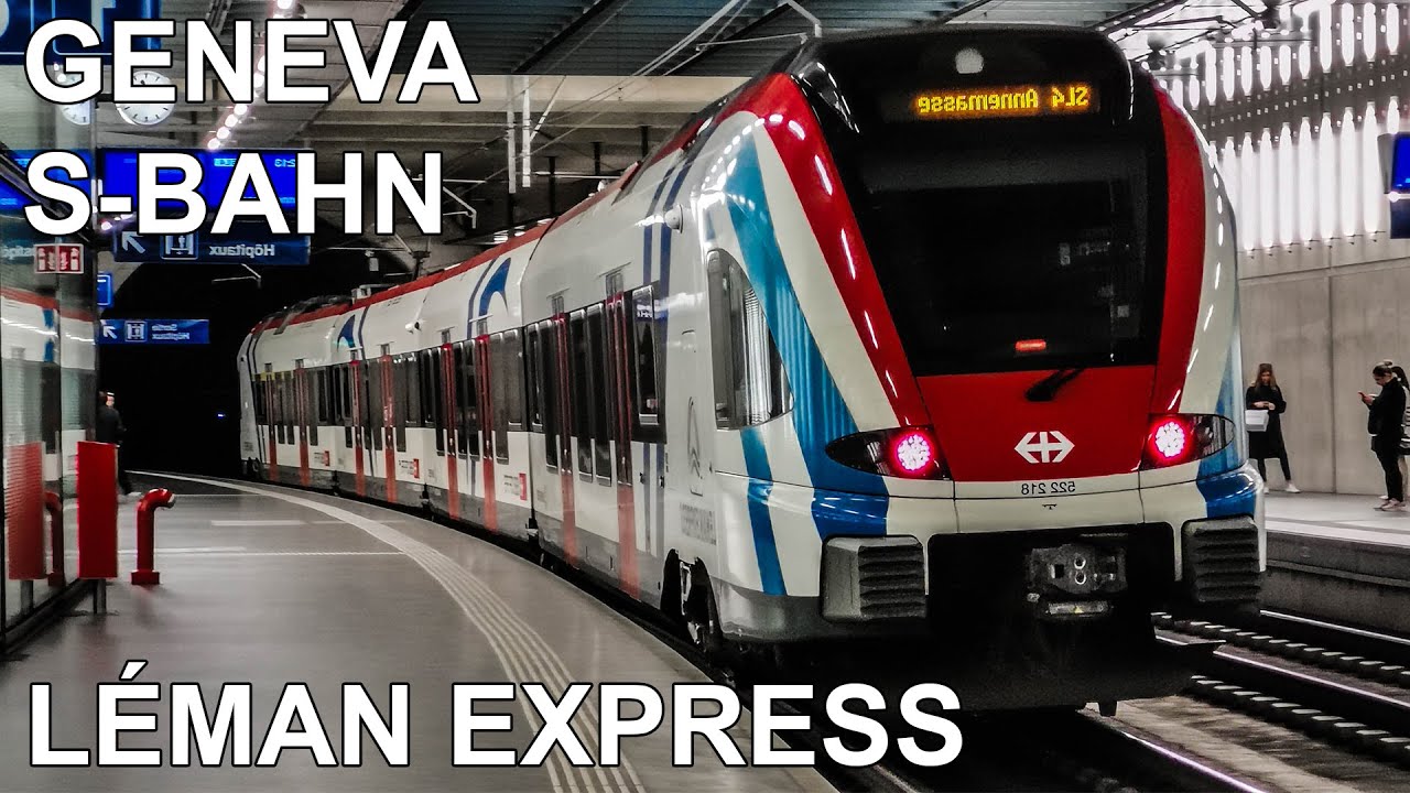 🇨🇭 Léman Express - Geneva S-Bahn - RER de Genève - Suburban Train System of Geneva (2022) (4K)