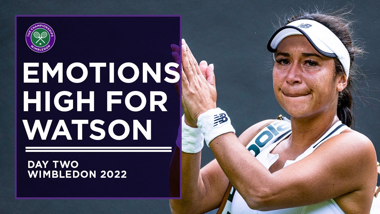 Heather Watson's Emotional Reaction | First Round | Wimbledon 2022