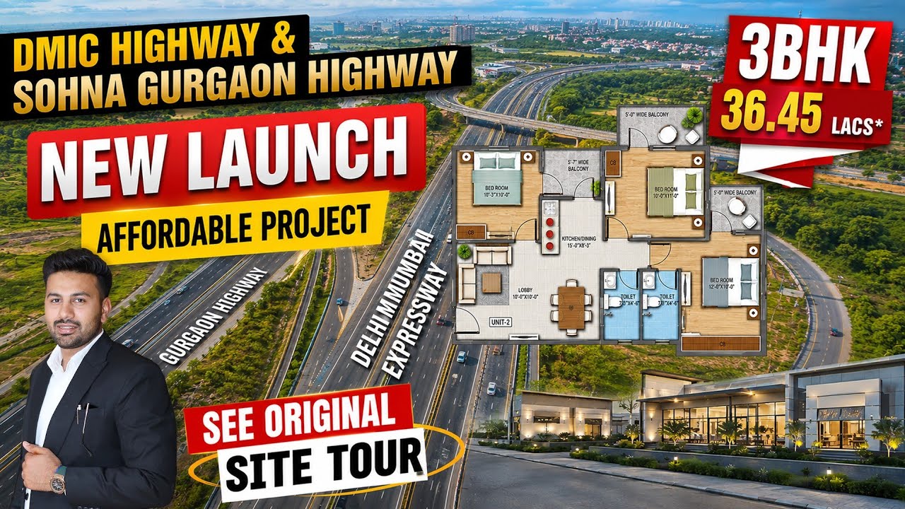 😱Affordable Housing का सबसे बड़ा Launch! | Sohna Sector 36 | Original Site Tour //Gurgaon realestate