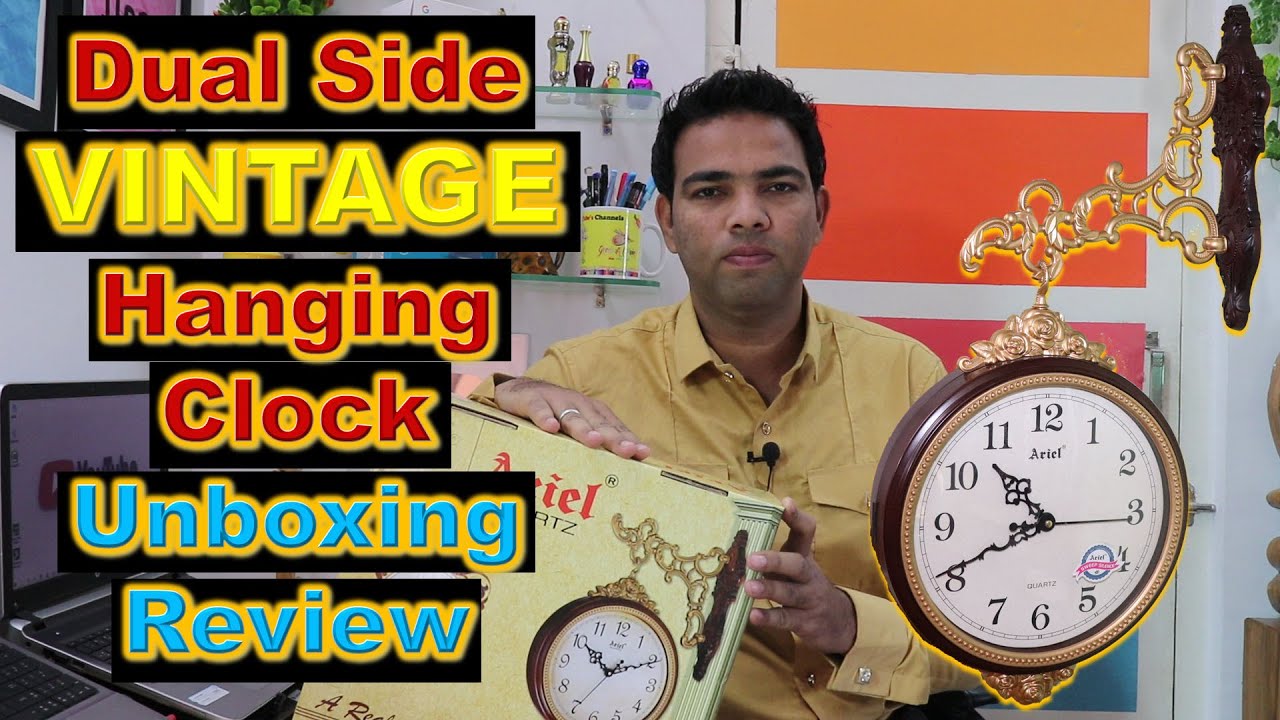 Antique Dual Side Wall Clock | Vintage Wall Clock | Hanging Clock Unboxing Review Quality Test